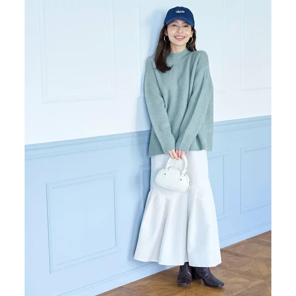 （預購）日本代購🇯🇵國民日牌COCA經典百搭微高領鬆軟純色針織衫-細節圖8
