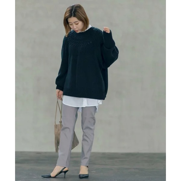 （預購）日本代購🇯🇵日牌Coen 復古經典麻花圓領厚針織-細節圖5