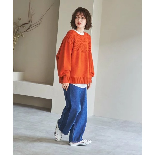 （預購）日本代購🇯🇵日牌Coen 復古經典麻花圓領厚針織-細節圖9