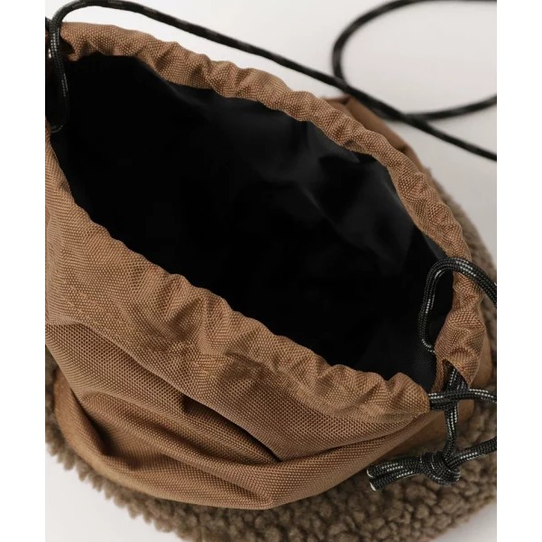 （預購）日本代購🇯🇵日牌Coen 尼龍毛呢束口小包-細節圖8