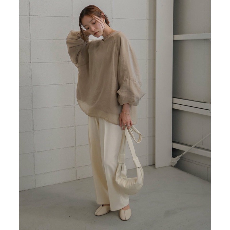 （預購）日本代購🇯🇵日牌 Bab 超仙氣💕雙層透紗氣質澎袖衛衣-細節圖7