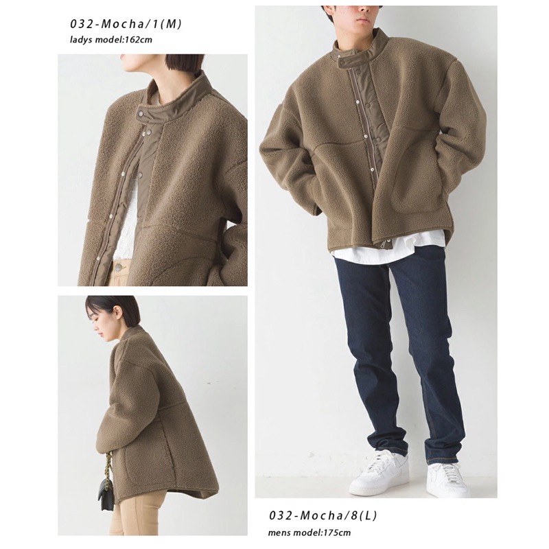 （預購）日本代購🇯🇵 日牌 OMNES帥氣立領毛呢夾克-細節圖6