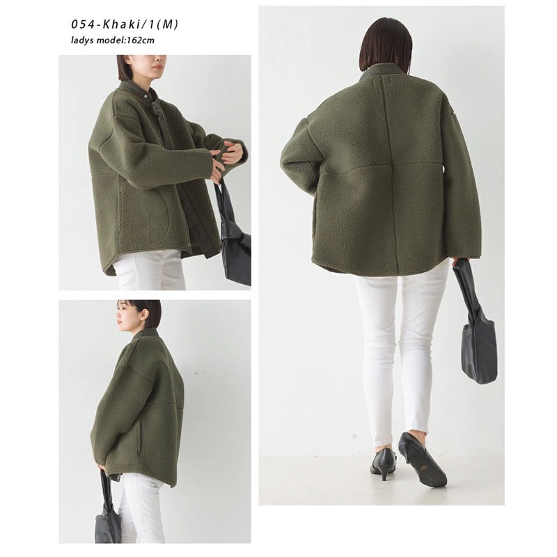 （預購）日本代購🇯🇵 日牌 OMNES帥氣立領毛呢夾克-細節圖8