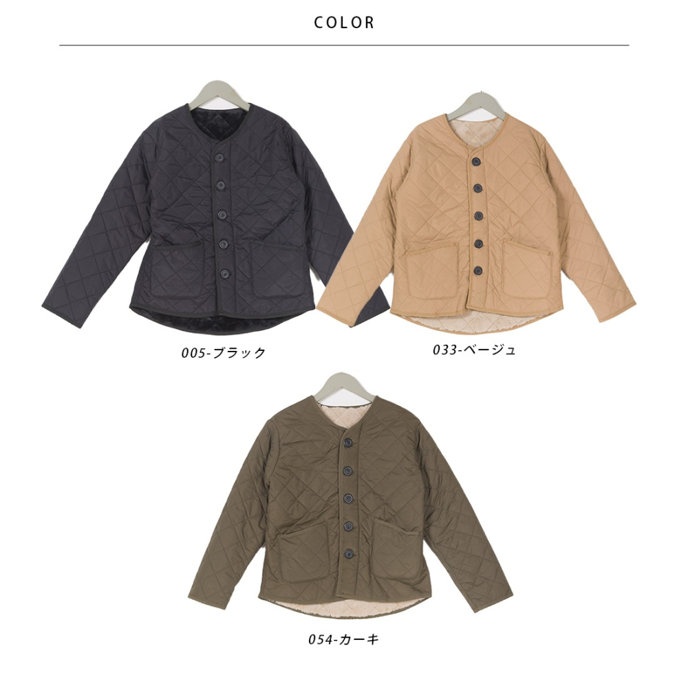 （預購）日本代購🇯🇵 日牌 OMNES 仿皮尼龍絎縫保暖短夾克-細節圖8