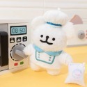 【預購】線條小狗 原創毛絨廚師吊飾 鑰匙圈 背包吊飾 掛飾 閨密生日禮物 瑪爾濟斯 馬爾濟斯 廚師小狗 小狗吊飾-規格圖5