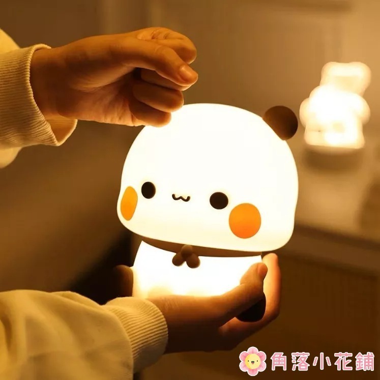 【預購】小熊貓一二拍拍燈 充電款 柔光 可愛小夜燈 送禮用 女生禮物 閨密送禮 可愛熊貓 交換禮物 聖誕禮物-細節圖6