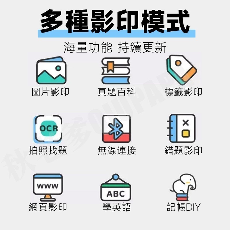 多功能口袋打印機 影印機 標籤機 文具 錯題打印機 打標籤機 標籤貼紙機 喵喵機 喵喵機三代 迷你打印機 列印機 機-細節圖2