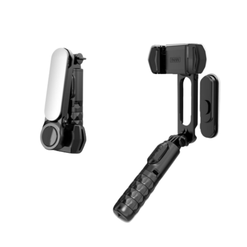 手機單軸補光穩定器 自拍棒自拍棒腳架 可拆式補光  三腳架 美顏補光 防抖 單軸穩拍器 雲台-細節圖2