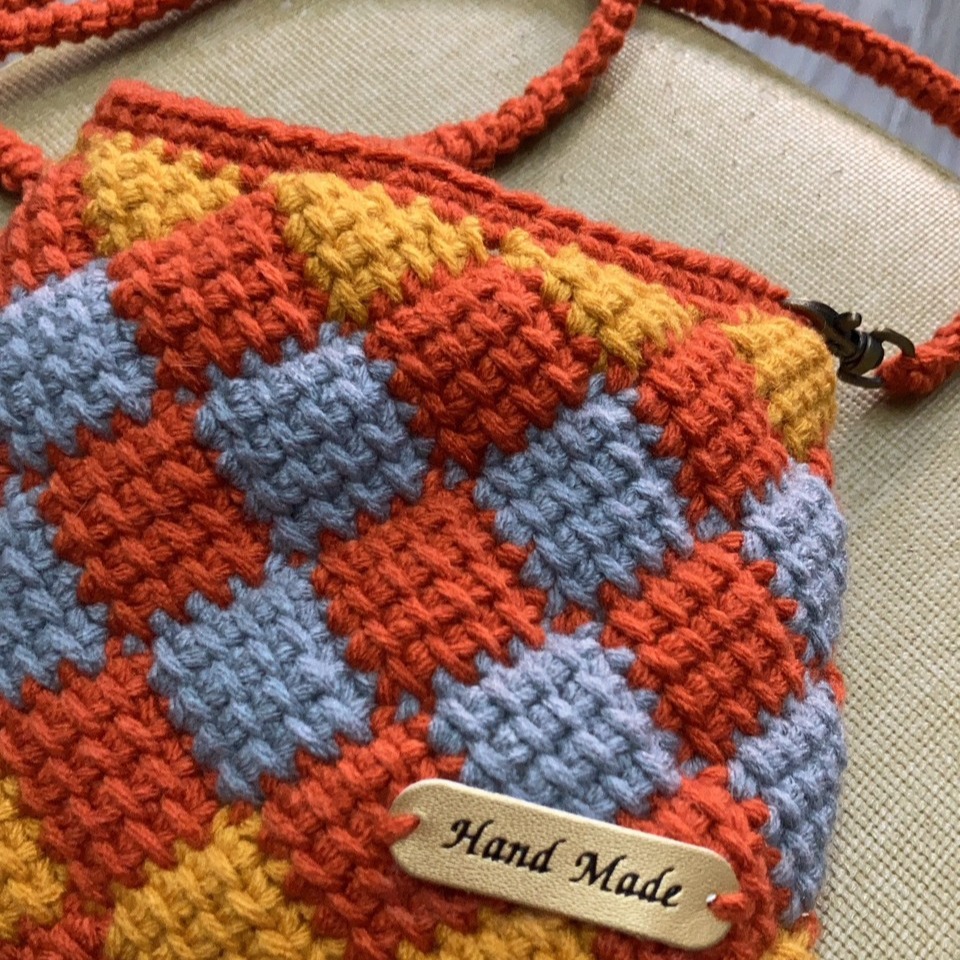 【Menisa Knitting】菱格編織小廢包-細節圖3