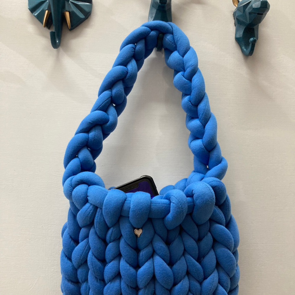 【Menisa Knitting】冰島粗棉手工編織包-細節圖3