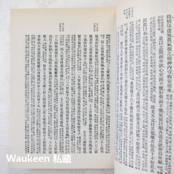 黃帝內經素問集注 清 張隱菴集註 西漢劉向 王家出版社 針灸 中醫健康醫學-細節圖6