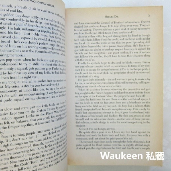 英雄死得早 Heroes Die 馬修史托佛 Matthew Stover 刺客 奇幻小說-細節圖7