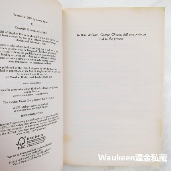 改寫歷史 Making History 史蒂芬弗雷 Stephen Fry 任憑擺佈的網球作者 科幻小說 希特勒-細節圖5