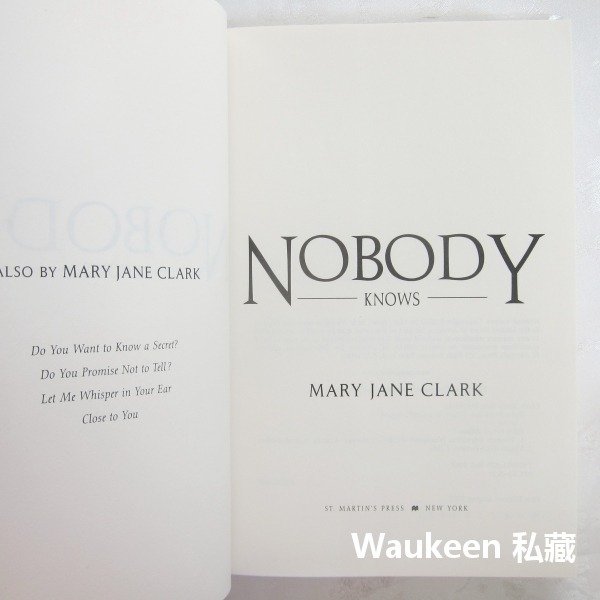 神不知鬼不覺 Nobody Knows 瑪麗珍克拉克 Mary Jane Clark 邁阿密 犯罪驚悚懸疑小說-細節圖4