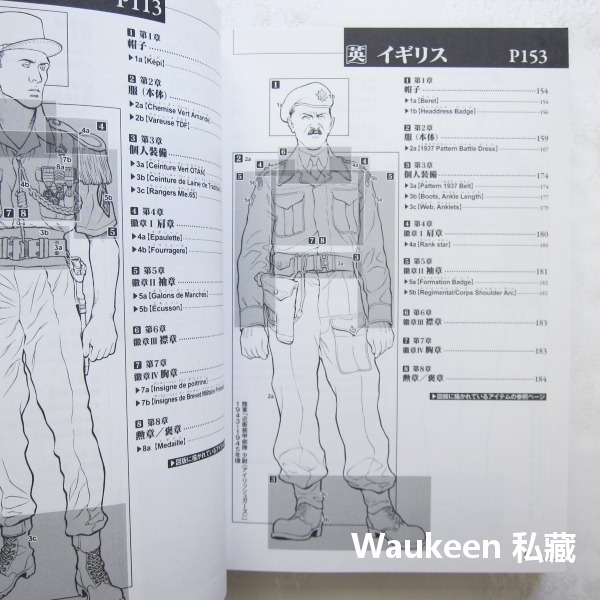 二戰軍裝術語大全 ミリタリー服飾用語事典 日・独・仏・英・米・伊・露・芬 津久田重吾 日德法英美義大利俄羅斯芬蘭 新紀元-細節圖7