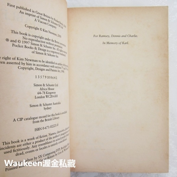 難忘的故事 Unforgivable Stories 金紐曼 Kim Newman 德古拉三部曲作者 神怪誌異 驚悚懸疑-細節圖4