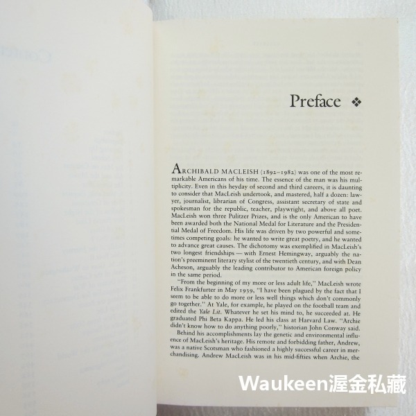 阿契博得麥克列許傳 一個美國人的一生 Archibald MacLeish An American Life 自傳傳記-細節圖6