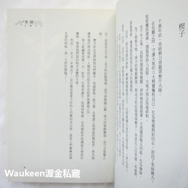 聖劍 日蝕之子 1 典心 毅峰 作者親筆簽名 台灣角川 聖劍ONLINE 台灣角川 電玩原著 動作冒險 國產科幻小說-細節圖4