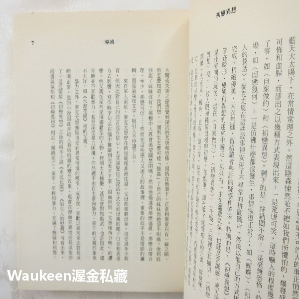 初戀異想 First Love Last Rites 伊恩麥克尤恩 Ian McEwan 毛姆獎得獎作品 商周出版-細節圖6