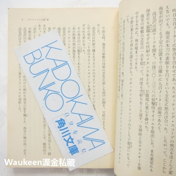 瀝青之虎 闇舞輪舞曲 PART3 アスファルトの虎 闇に躍る輪舞曲 大藪春彥 Haruhiko Oyabu 角川文庫-細節圖6