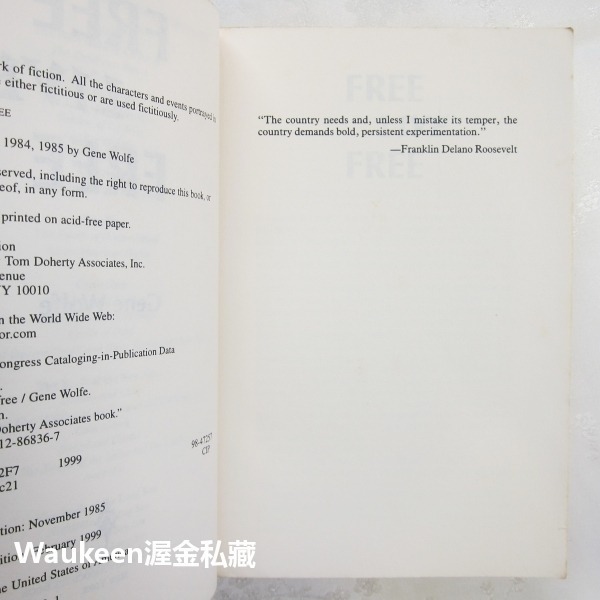 弗里之家免費住 Free Live Free 吉恩沃爾夫 Gene Wolfe 新太陽之書作者 科幻小說-細節圖4