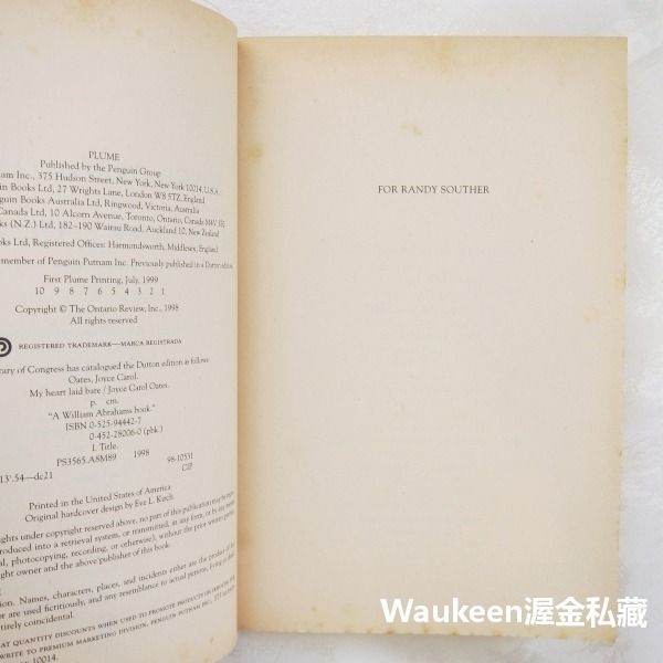 我心坦然 My Heart Laid Bare 喬伊斯卡洛奧茲 Joyce Carol Oates 大嘴巴和醜女孩作者-細節圖5