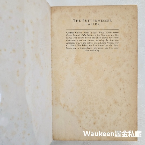 帕特麥斯檔案 The Puttermesser Papers 辛西雅奧齊克 Cynthia Ozick 人造人魔像 Go-細節圖2