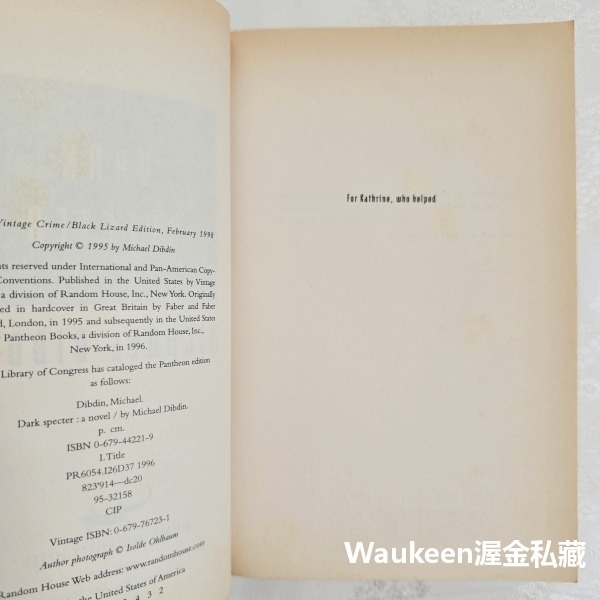 幽魂 Dark Specter 麥可狄布丁 Michael Dibdin 神探任恩 Zen 金匕首獎得主 BBC電視影集-細節圖5