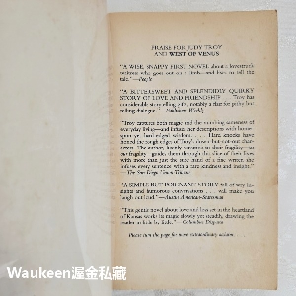 情定維納斯 West of Venus 茱蒂特洛伊 Judy Troy 堪薩斯小鎮 當代小說-細節圖2