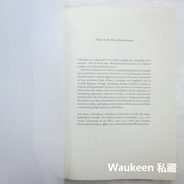 後宗教改革時期的和平 Peace in the Post-Reformation 約翰博西 John Bossy 劍橋大-細節圖2