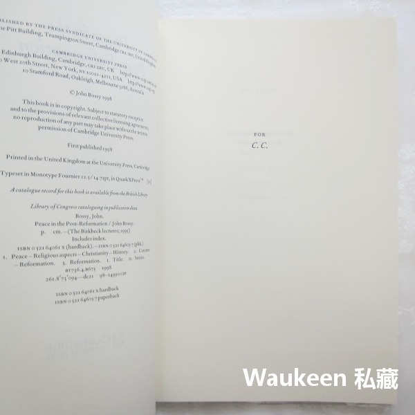後宗教改革時期的和平 Peace in the Post-Reformation 約翰博西 John Bossy 劍橋大-細節圖4