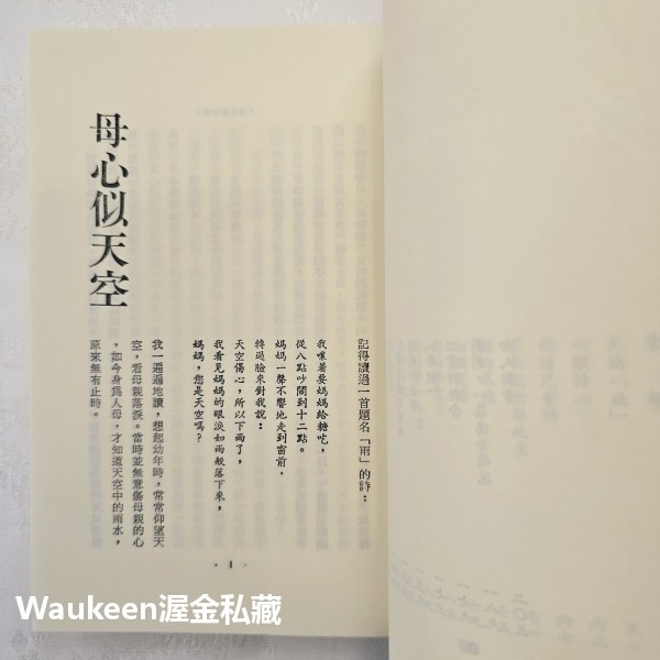 母心似天空 琦君 爾雅出版社 親情 山泉 狗 太極 官宦人家 文學散文-細節圖4