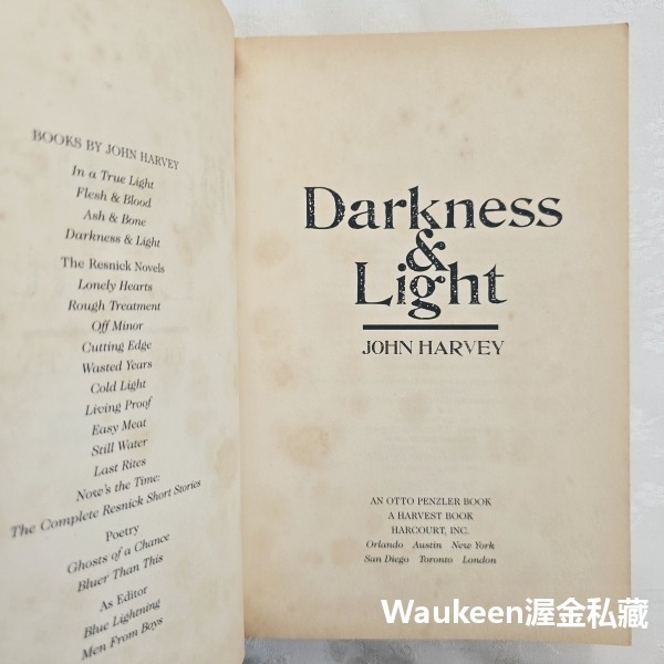 黑闇與光明 DARKNESS LIGHT 約翰哈威 John Harvey 寂寞芳心作者 鑽石匕首獎 Frank Eld-細節圖4