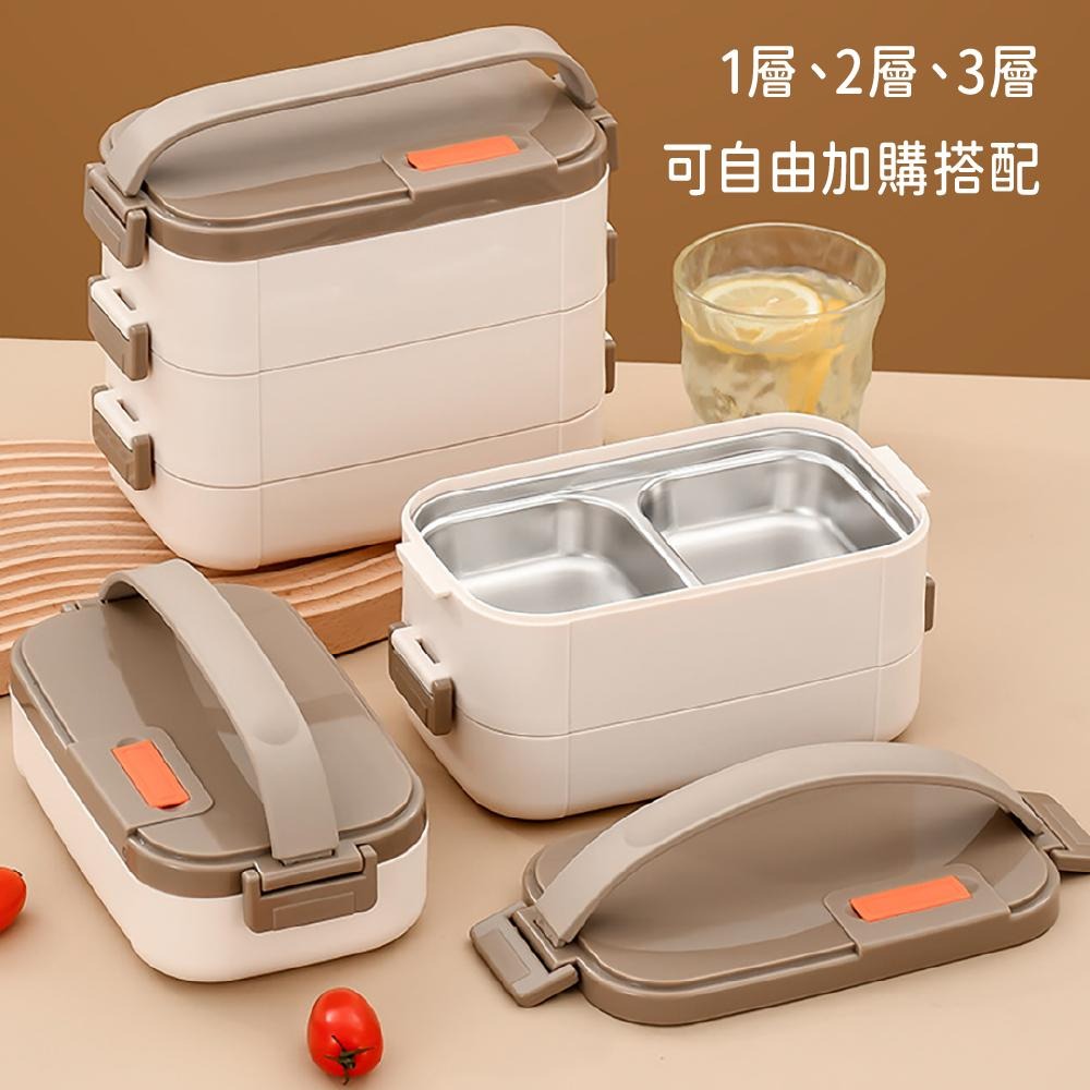 🎌日式多層便當盒🍱 學生族 上班族 不鏽鋼便當盒 多層分隔便當盒 可微波304不鏽鋼 防漏 保鮮便當 抗汙 便當袋-細節圖6