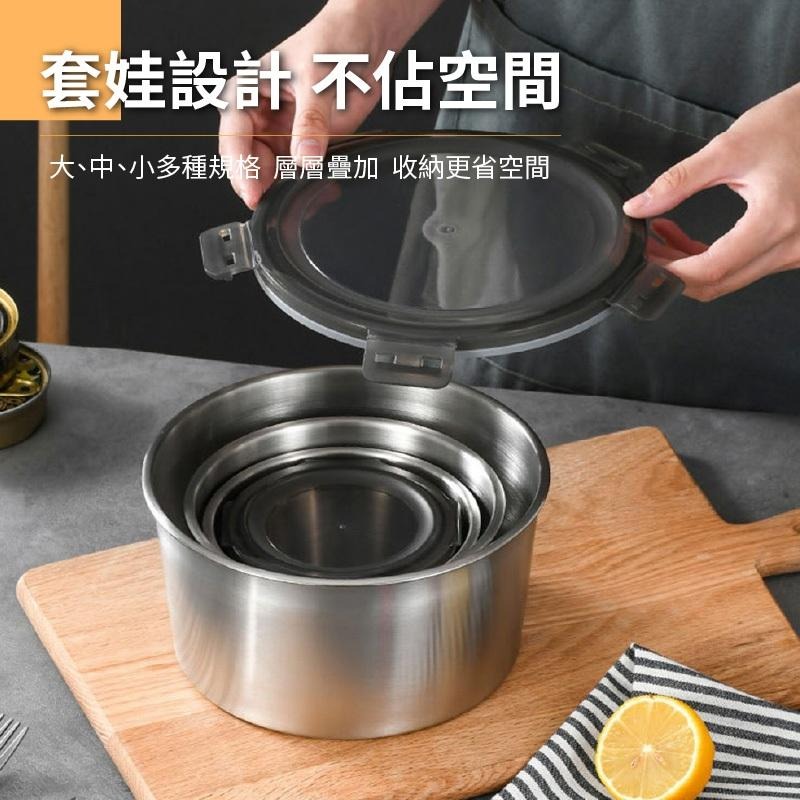 304不鏽鋼保鮮盒 可微波/烤箱 分隔便當盒 餐盒 密封 餐盒 保鮮 瀝水籃 野餐 露營 密封盒 SGS認證-細節圖4