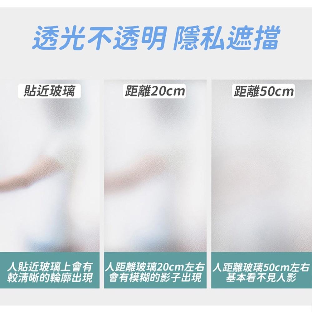 🔥可超商蝦店🔥靜電貼 玻璃貼 布置 防窺 霧面 無膠 落地窗 窗戶 磨砂 屏風 壁紙 窗貼 壁貼 浴室 反覆使用 遮陽-細節圖2