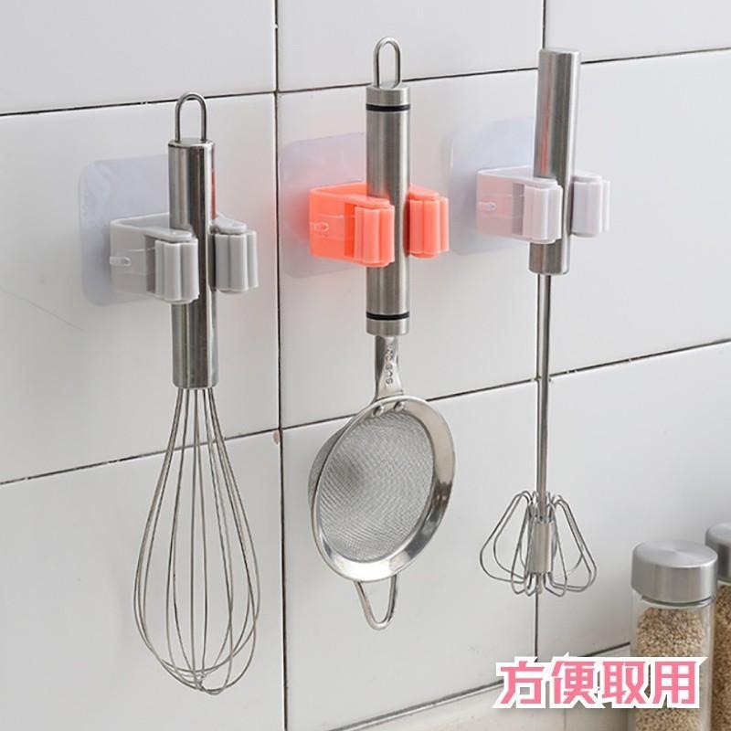 多功能無痕壁貼拖把掃把夾 5入-細節圖4