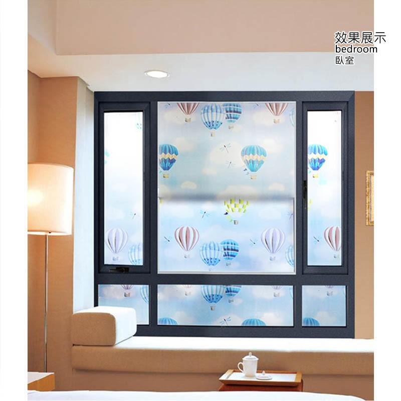 🔥搶現貨🔥 8款超大尺寸簡易黏貼窗花貼  90x300 cm   簡易/窗貼/可愛/時尚/窗花/落地窗/隔熱/壁紙/壁貼-細節圖6