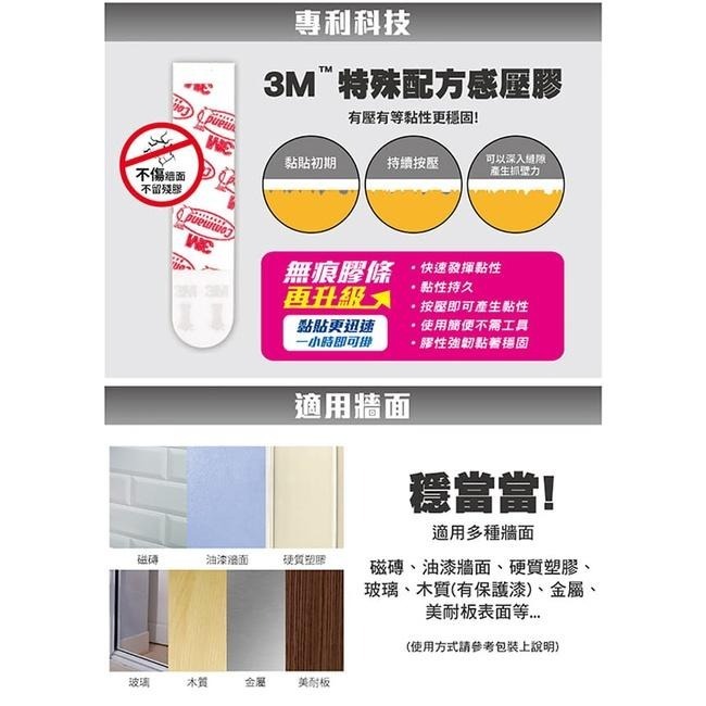 🔥搶3M🔥 3M 無痕 M17206BL 黑色畫框掛扣-大型-免鑽掛勾 3M掛勾 3M雙面膠 3M系列 3M商品-細節圖5