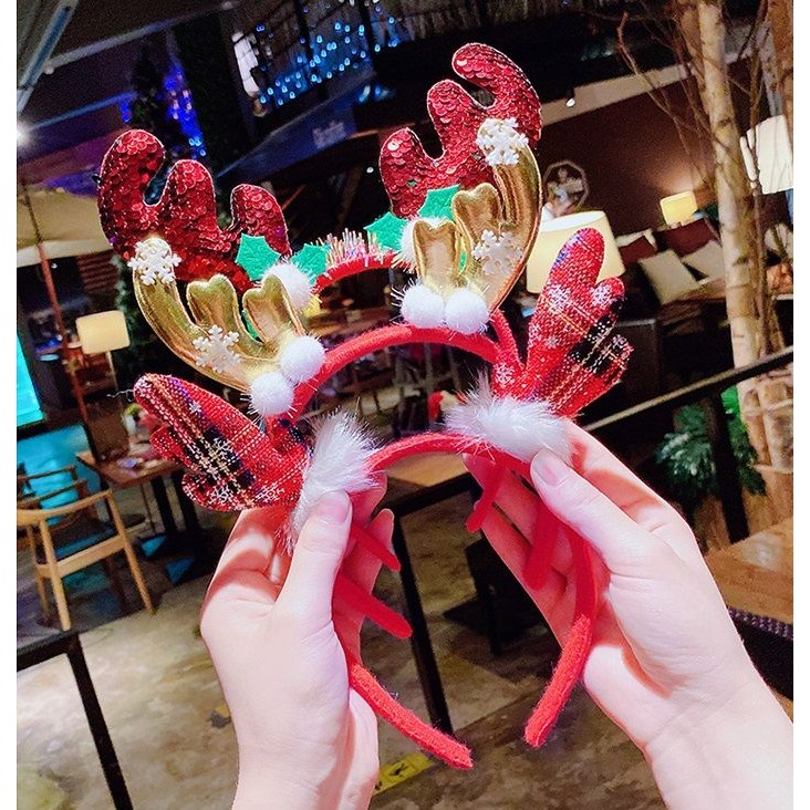 台灣現貨 發光聖誕髮箍 聖誕節裝飾 聖誕老人老公公 交換禮物 聖誕禮物 聖誕節派對 聖誕頭飾 禮物 學校活動 打扮-細節圖2