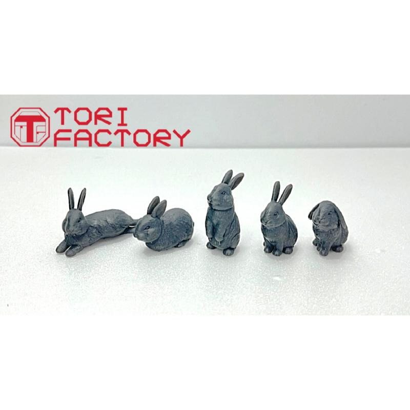 [小人物繪舘]*現貨*Tori ZA-16兔子組5隻1/35,1/24,1/12 3D列印模型情景人形搭配-細節圖8