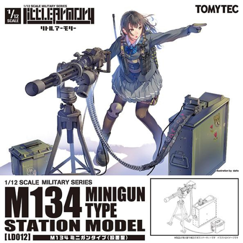 [小人物繪舘]*現貨*Tomytec迷你武裝LD012 M134 minigun設置型 1/12組裝模型搭配FIGMA