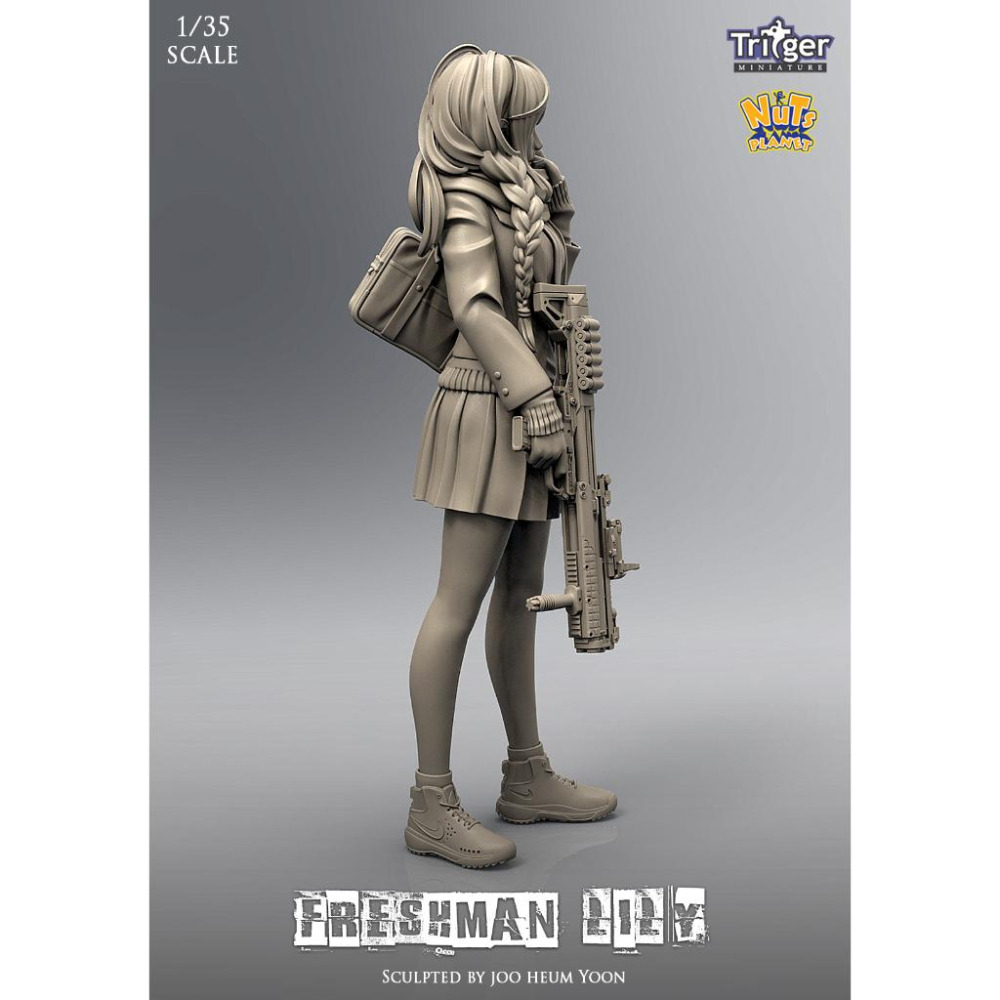 【小人物繪舘】*現貨*[T35044 ] Freshman Lily 1/35 科幻軍事人形 原版GK人形模型-細節圖4