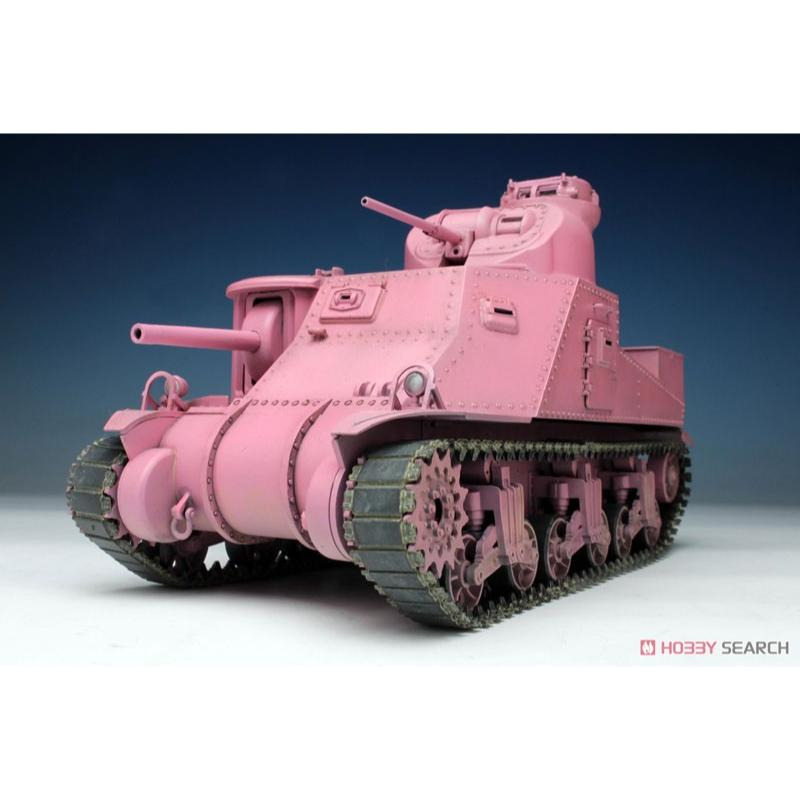 【小人物繪舘】 *現貨*日版PLATZ少女與戰車1/35 M3 李 中戰車 兔子隊10周年紀念版 模型GP76-細節圖8