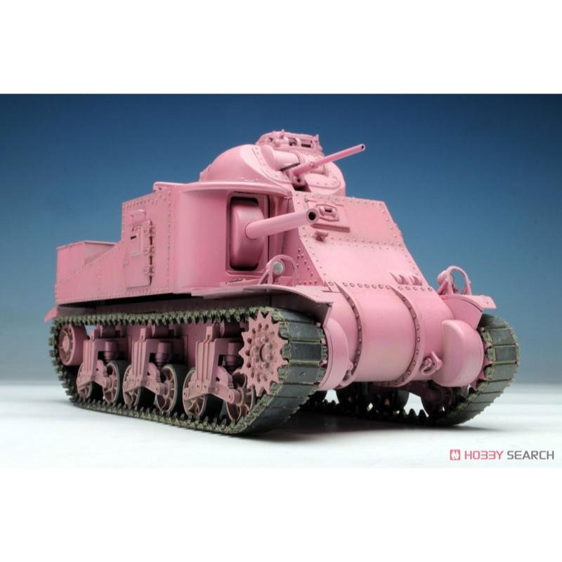 【小人物繪舘】 *現貨*日版PLATZ少女與戰車1/35 M3 李 中戰車 兔子隊10周年紀念版 模型GP76-細節圖9