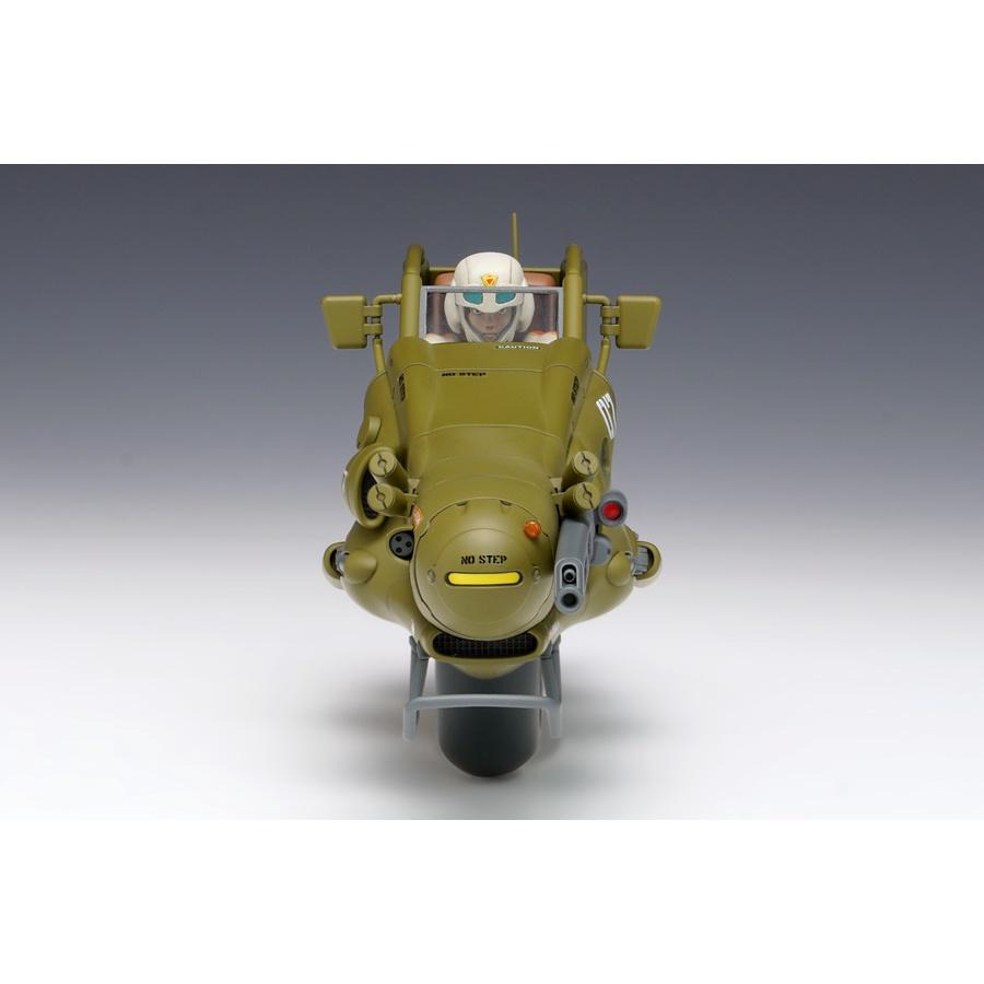 【小人物繪舘】*現貨*日版WAVE 安彥良和 金星戰記30周年紀念 獵犬單輪戰鬥機車 與主角HIRO 1/20組裝模型-細節圖6