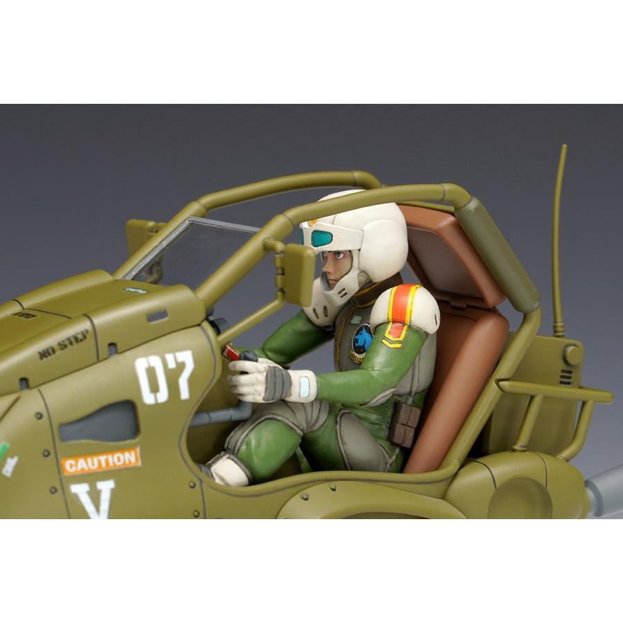 【小人物繪舘】*現貨*日版WAVE 安彥良和 金星戰記30周年紀念 獵犬單輪戰鬥機車 與主角HIRO 1/20組裝模型-細節圖9