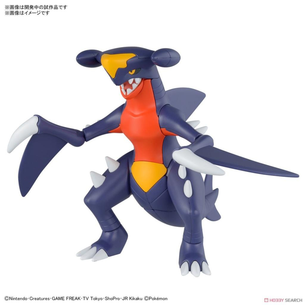 【小人物繪舘】現貨 BANDAI萬代 寶可夢Pokémon PLAMO 收藏集 48 烈咬陸鯊 組裝模型-細節圖2