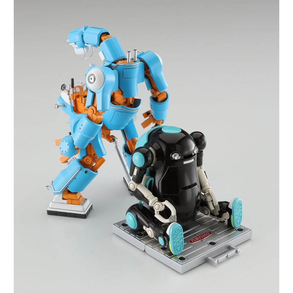 【小人物繪舘】現貨Hasegawa長谷川64791 1/35 Wego CHUBU01輕機器人 橘藍2入 組裝模型-細節圖9