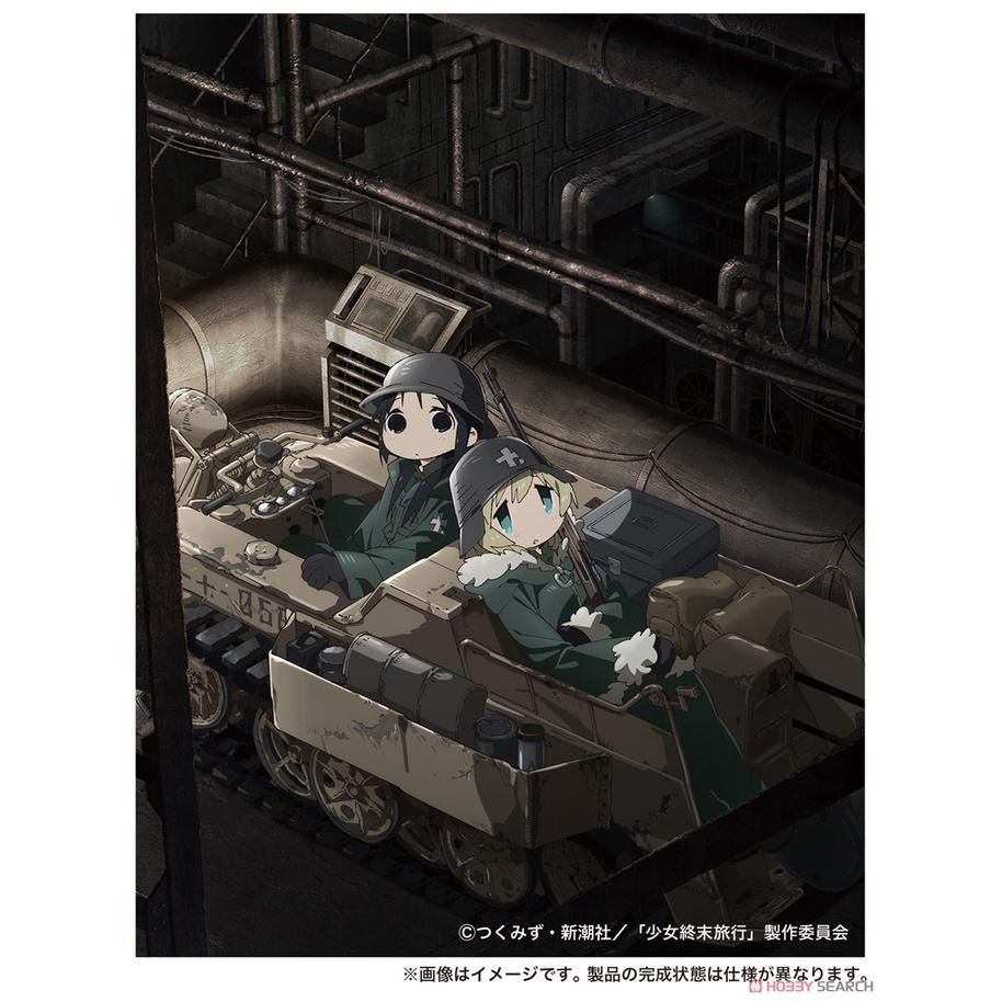 【小人物繪舘】*現貨*PLATZ GLT-01少女終末旅行 1/35半履帶摩托車 與 千都&尤莉 組裝模型-細節圖2